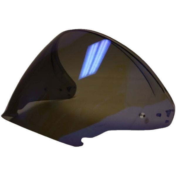 Visière de Moto i31 Bleu incliné de droite