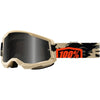 Lunettes de Motocross Strata 2 Sand à Lentille Fumée 100% Beige