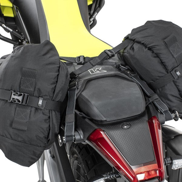 Harnais de Siège de Moto Aprilia Tuareg 660 Noir sacs attachés derrière