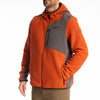 Veste à Capuchon de Motoneige Teton Crest Polaire Gris/Orange de face