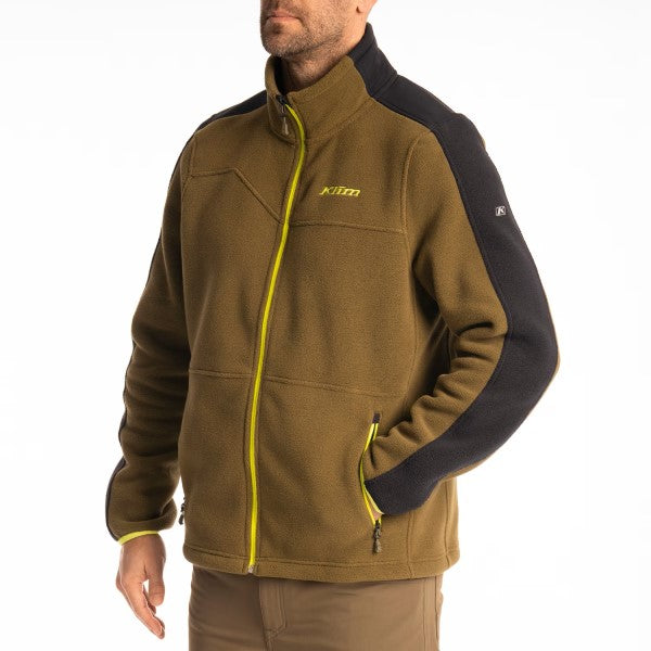 Veste de Motoneige Teton Crest Polaire Olive de face
