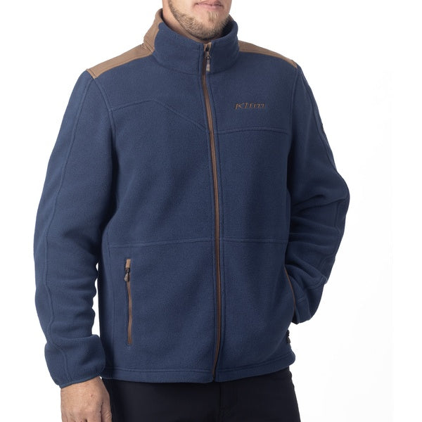 Veste de Motoneige Teton Crest Polaire Bleu, de face