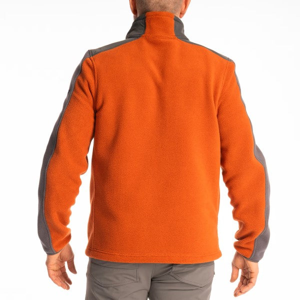 Veste de Motoneige Teton Crest Polaire Orange de dos