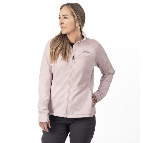 Veste de Motoneige Swan Valley Polaire Femme Mauve, de face