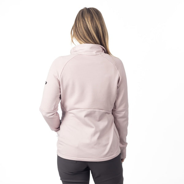 Veste de Motoneige Swan Valley Polaire Femme Mauve, de dos