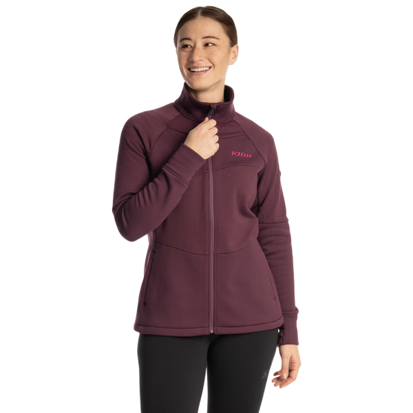 Veste de Motoneige Swan Valley Femme - Liquidation/klim/rouge foncé, de face