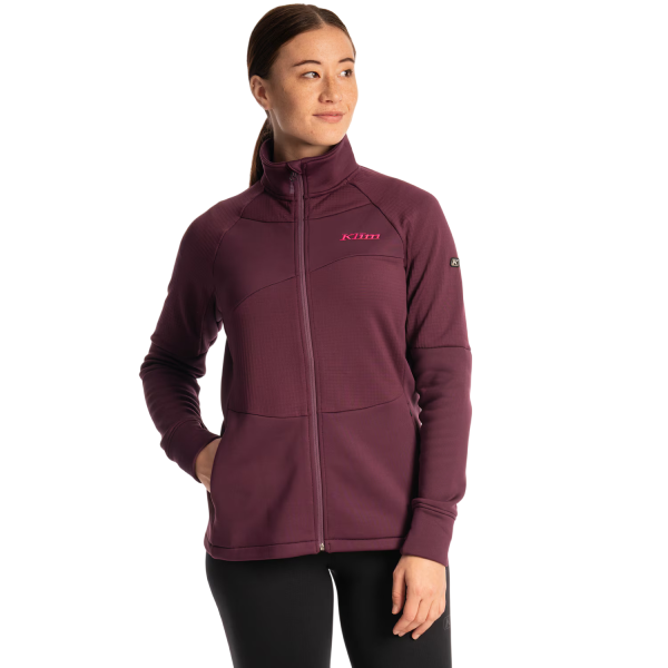 Veste de Motoneige Swan Valley Femme - Liquidation/klim/rouge foncé, de face