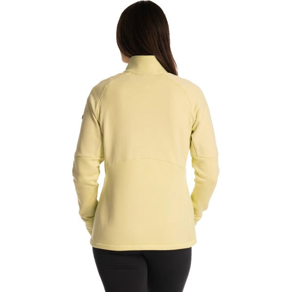 Veste de Motoneige Swan Valley Polaire Femme Lime de dos