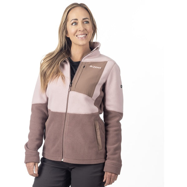 Veste de Motoneige Darby Canyon Polaire Femme /Klim/mauve, de face