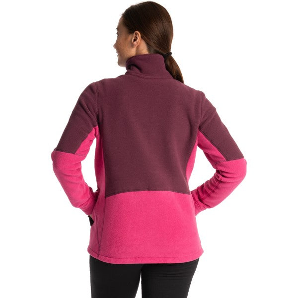 Veste de Motoneige Darby Canyon Polaire Femme Rose de dos