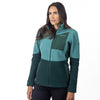 Veste de Motoneige Darby Canyon Polaire Femme /Klim/Vert/Bleu de face
