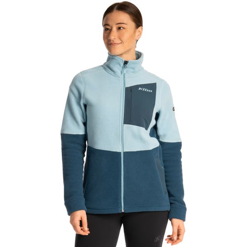 Veste de Motoneige Darby Canyon Polaire Femme Bleu Clair de face