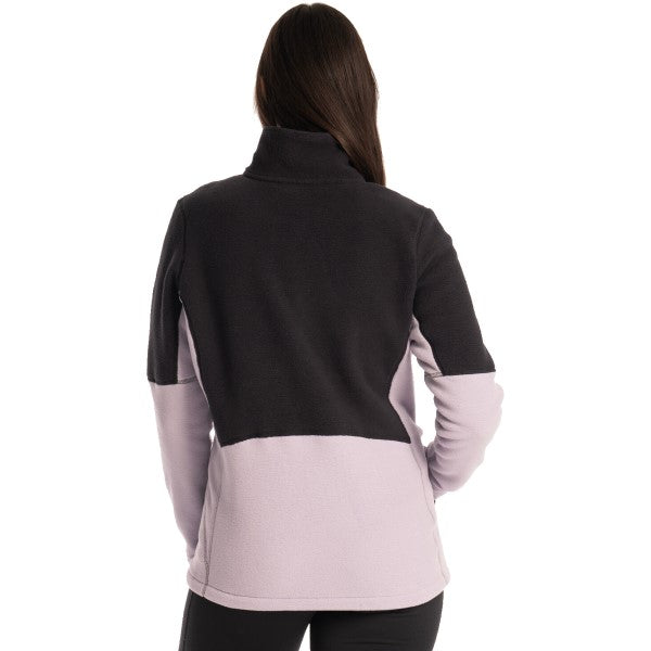 Veste de Motoneige Darby Canyon Polaire Femme Mauve/Noir de dos