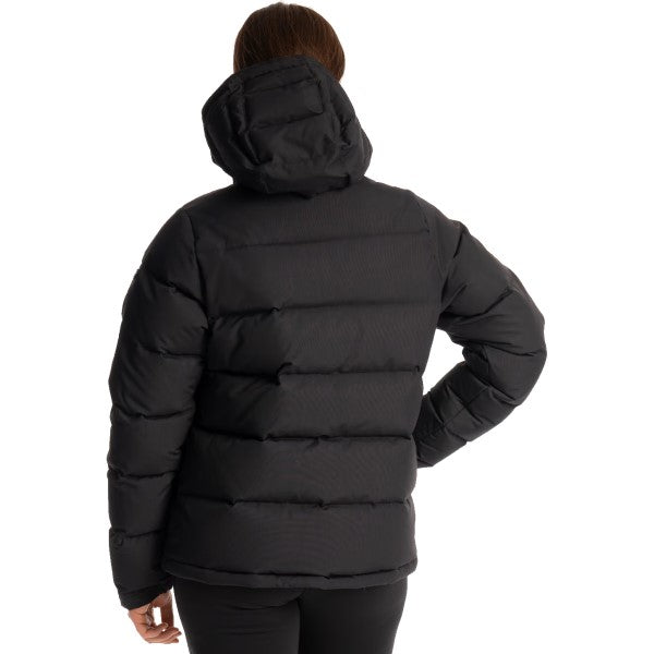 Manteau à Capuchon Pine Haven Femme Noir de dos