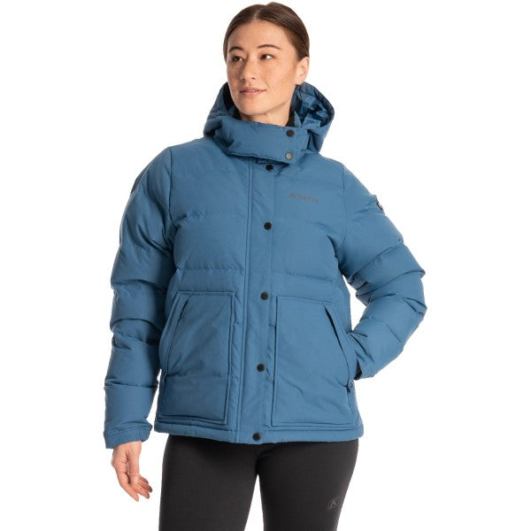 Manteau à Capuchon Pine Haven Femme Bleu de face