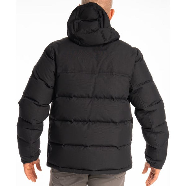 Manteau à Capuchon Sawtooth Down Noir de dos