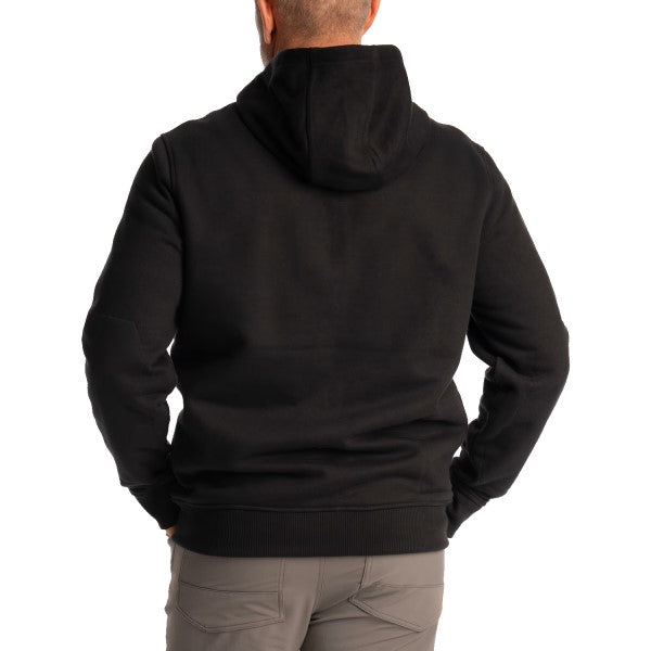 Coton Ouaté avec Fermeture Éclair Gunnison Noir de dos