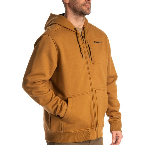 Coton Ouaté avec Fermeture Éclair Gunnison Beige de face