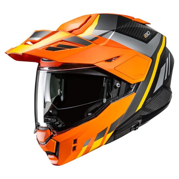 Casque Modulaire de Motoneige i80 Noir/Orange