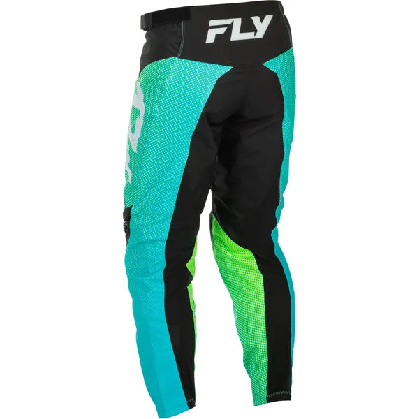 Pantalon de Motocross F-16/Turquoise, de dos
