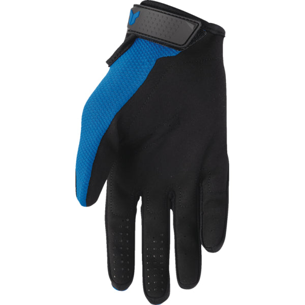 Gants de Motocross Ridemode Static Junior Thor Bleu/Noir, paume