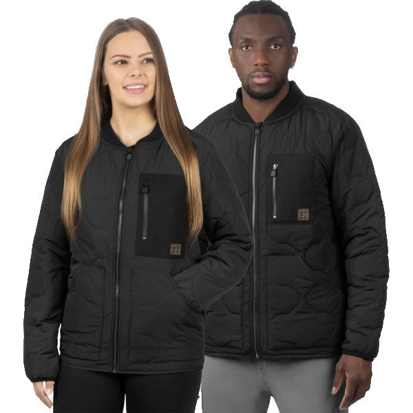 Manteau Matelassé Rig Unisexe Noir