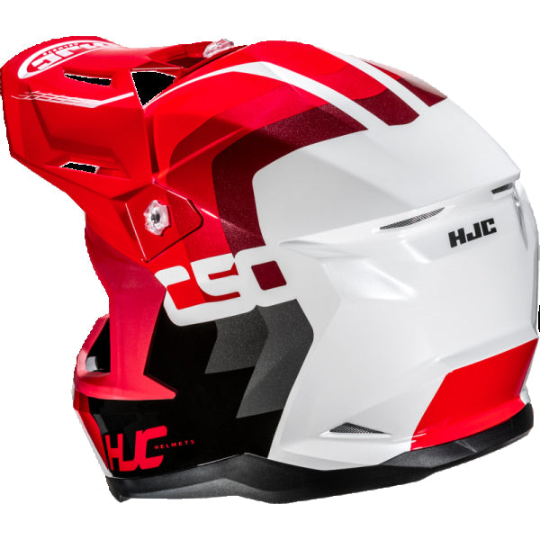 Casque de Motocross C50 Primal Blanc/Rouge, Dos