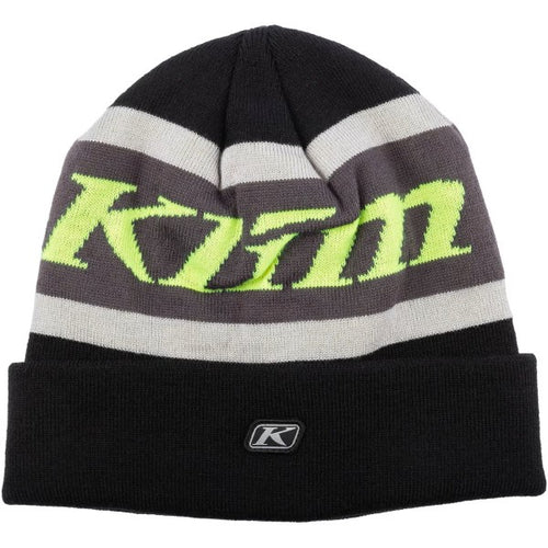 Tuque Belmont Point Noir/Gris de face