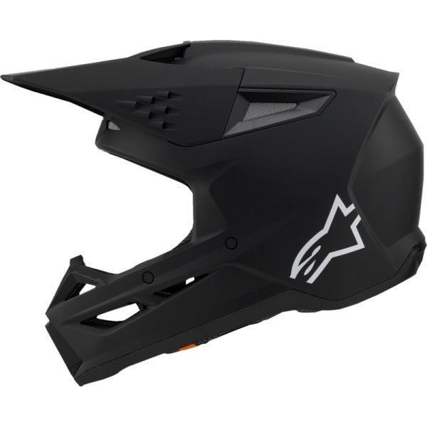 Casque de Motocross SM3 Solid Noir Mat de droite