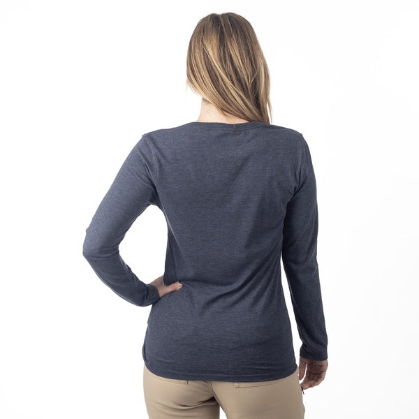 Chandail Haven Tri-Blend Femme/Klim, bleu, de dos
