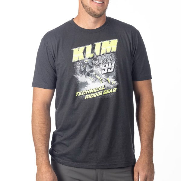 T-Shirt Tri-Blend Speedway Haute-Visibilité/Noir de face