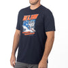 T-Shirt Tri-Blend Speedway Noir/Rouge de face