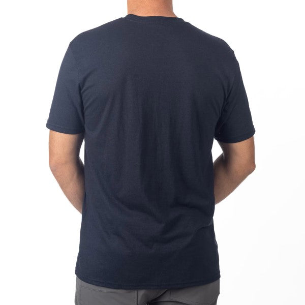T-Shirt Tri-Blend Speedway Noir/Rouge de dos