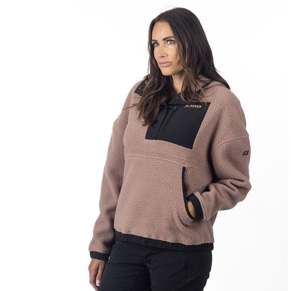 Coton Ouaté Sira High Pile Femme/Klim/mauve, de face