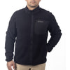 Manteau High Pile Noir, de face