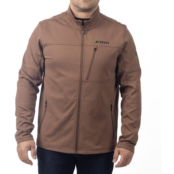 Manteau Bryce Point/Klim/brun, de face