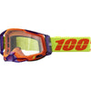 Lunettes de Motocross Racecraft 2 à Lentille Claire Mauve/Orange