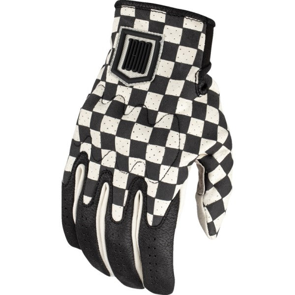 Gants de Moto Airform Slabtown Noir/Blanc de l'extérieur