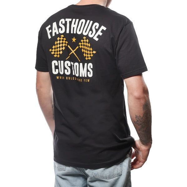 T-Shirt Trick Noir/Or essayage de dos