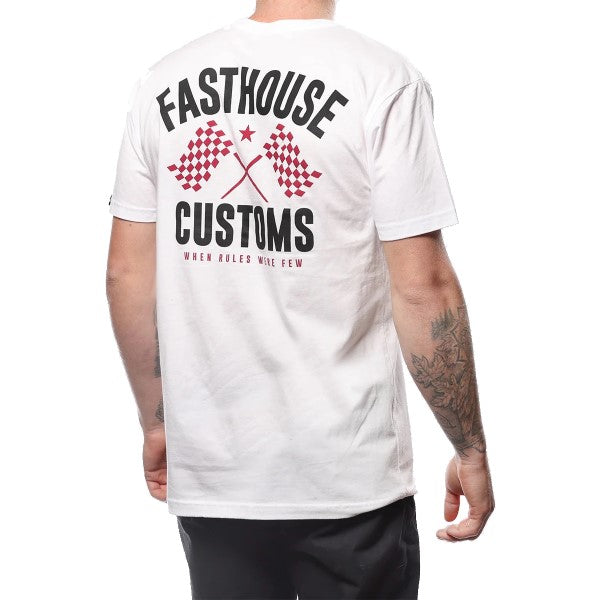 T-Shirt Trick Blanc/Rouge de dos