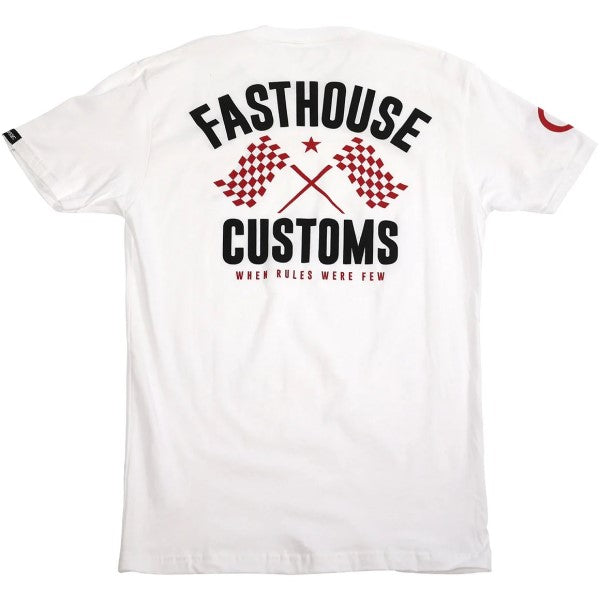 T-Shirt Trick Blanc/Rouge de dos