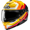 Casque Intégral de Moto I71 VIZ Blanc/Orange