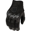 Gants de Moto Long Track CX Noir de l'extérieur