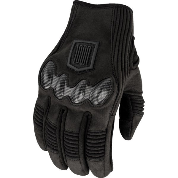 Gants de Moto Long Track CX Noir de l'extérieur