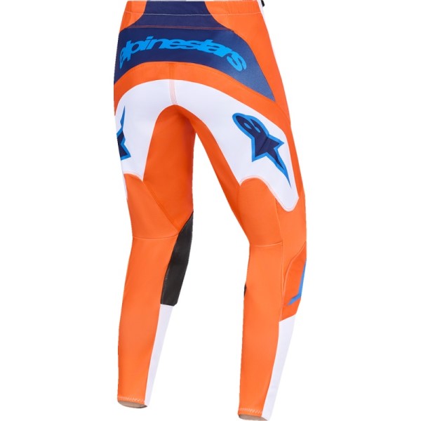 Pantalon de Motocross Fluid Grid Orange/Bleu de dos