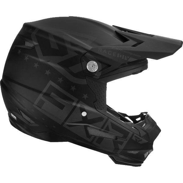 Casque de Motocross ATR-2 Noir de gauche