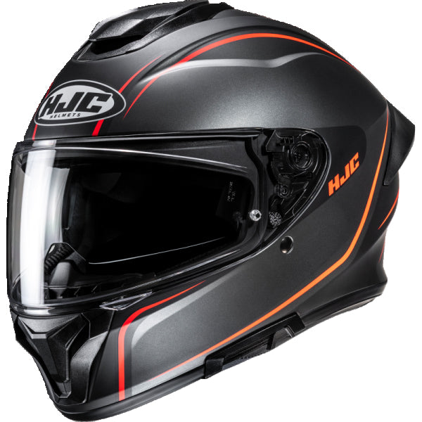 Casque Intégral de Moto C71 QUEZ Noir/Rouge