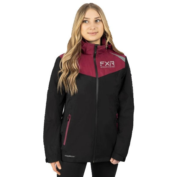 Manteau Tri Laminé Aventure FXR Femme Noir/Rose 