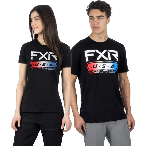 T-Shirt International Race Premium FXR Unisexe Noir/Bleu/Blanc