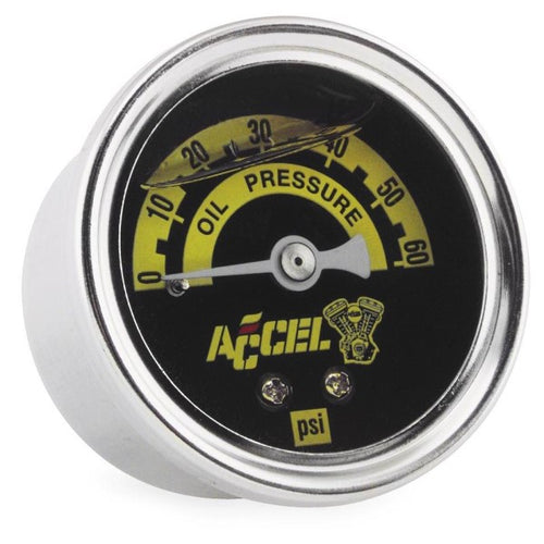 Rear-Mount Liquid-Filled Oil Pressure Gauge
